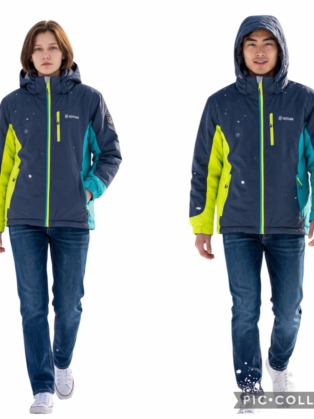 HOTIAN BOYS-GIRLS Waterproof Windproof Snowboard Ski Jacket Multi-Color Size 10